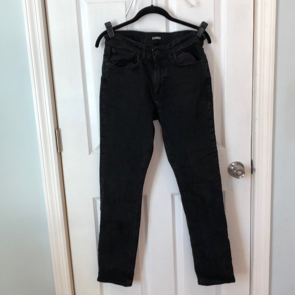 Express Men’s Stretch Jeans. Size 32x32, Slim, Black
